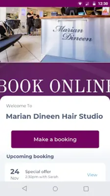 Marian Dineen Hair Studio android App screenshot 2